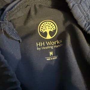 Healing Hands Navy Blue Track Pants